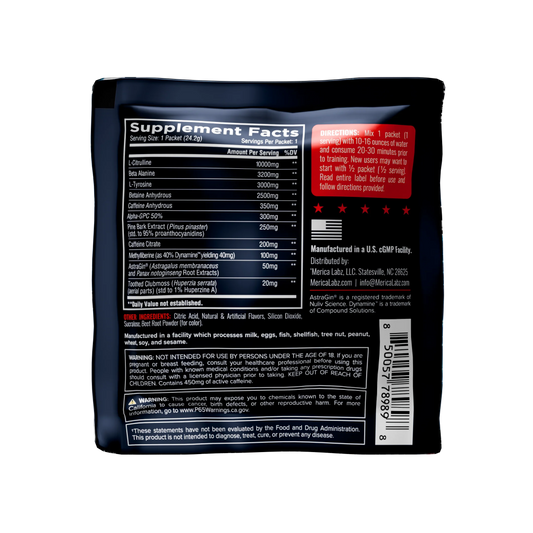 Merica Labz F-TYRANNY Pre Workout (Strawberry Lemonade) Sampler Pack