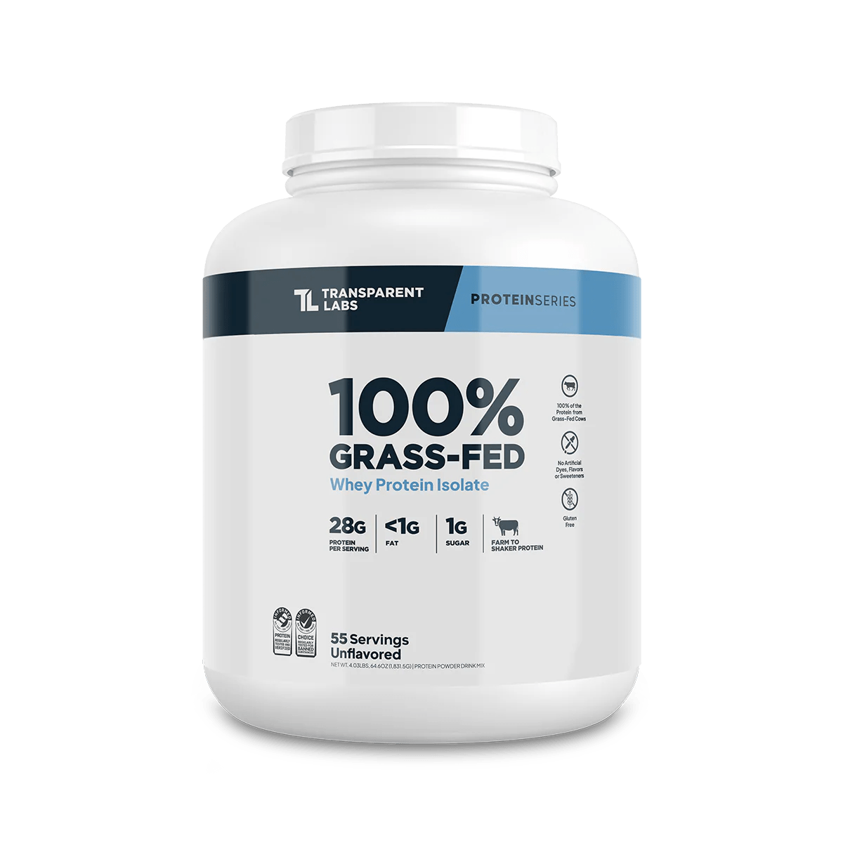 100% Grass - Fed whey Isolate 4 Lbs - Mann Nutrition