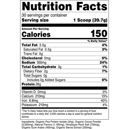 100% Pea Protein Isolate - 30 Servings - Mann Nutrition