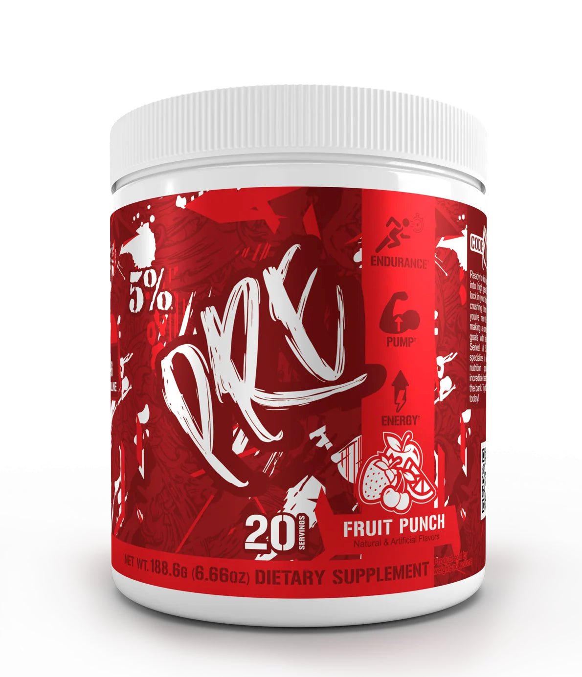 5% Code Red Pre Workout (20 Servings) - Mann Nutrition