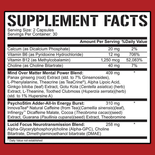 5% Mentality Nootropic Blend - Mann Nutrition