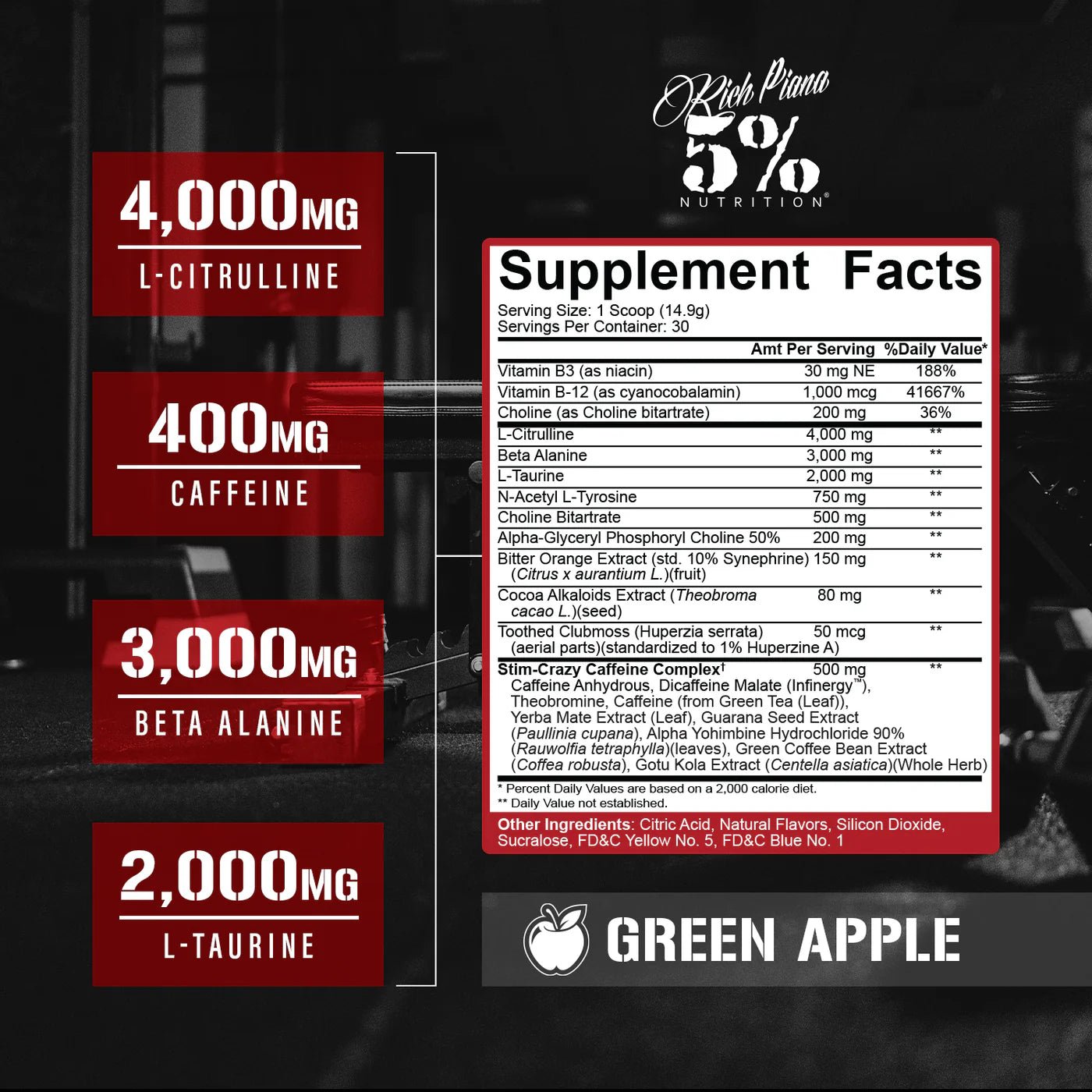 5% Nutrition 5150 High Stimulant Pre - Workout - Mann Nutrition