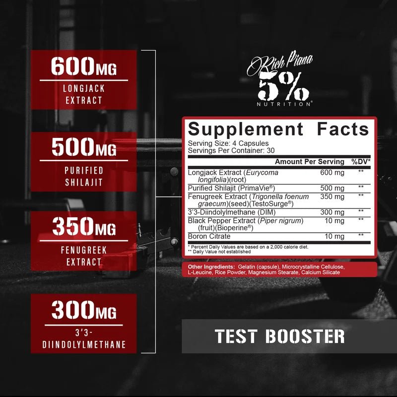 5% Nutrition Test Booster - Mann Nutrition