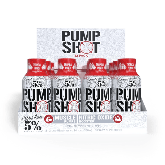 5% Pump Shot Nitric Oxide Booster - Tropical Punch - Mann Nutrition