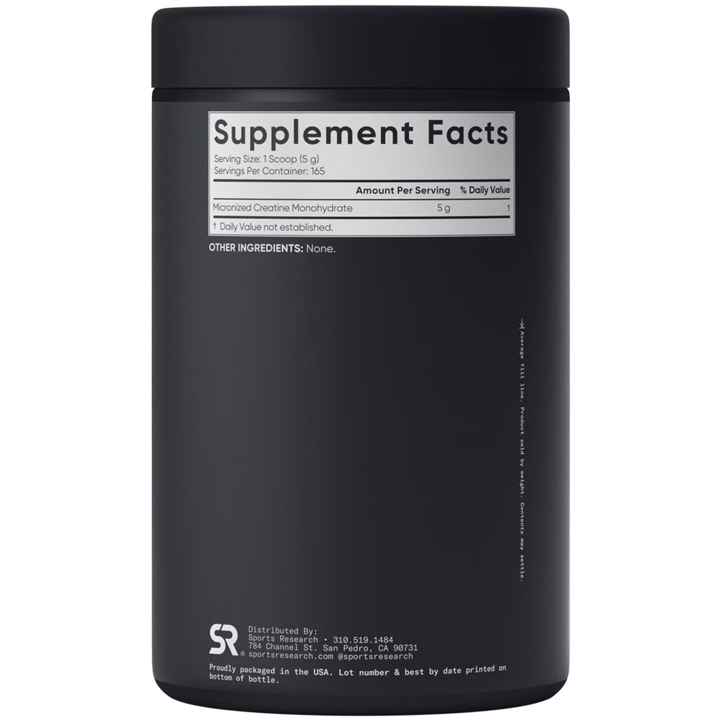 Sports Research Micronized Creatine Monohydrate -165 Servings, Unflavored