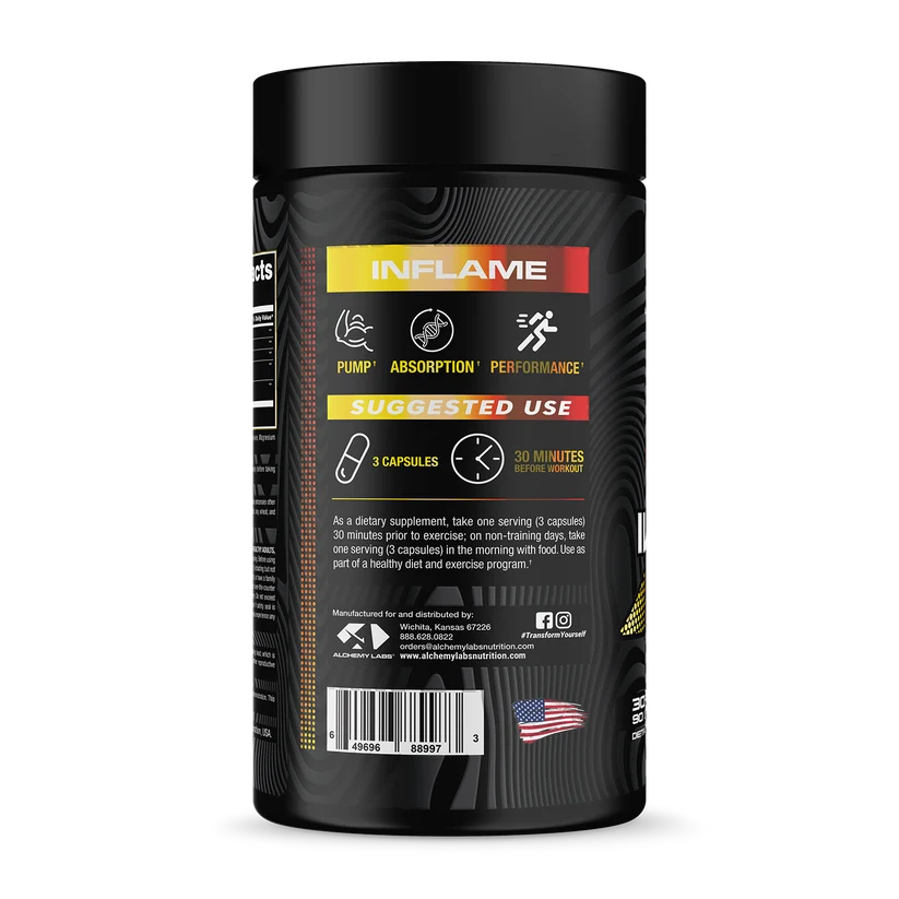 Alchemy Labs INFLAME – Arachidonic Acid Muscle & Pump Support