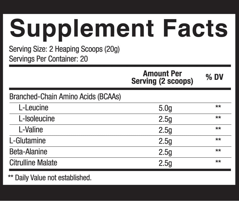 ABC - Advanced BCAA Supplement - Mann Nutrition