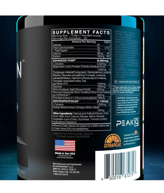 Adrenolyn Nitric Oxide Stim Free Pre - Mann Nutrition