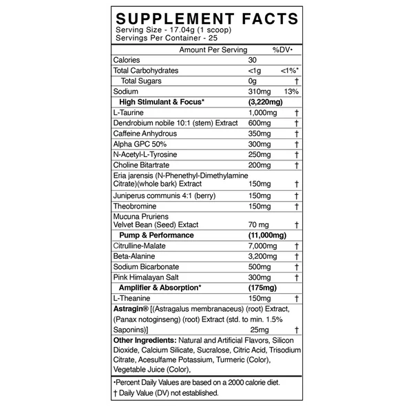 Adrenolyn Underground Pre - Mann Nutrition