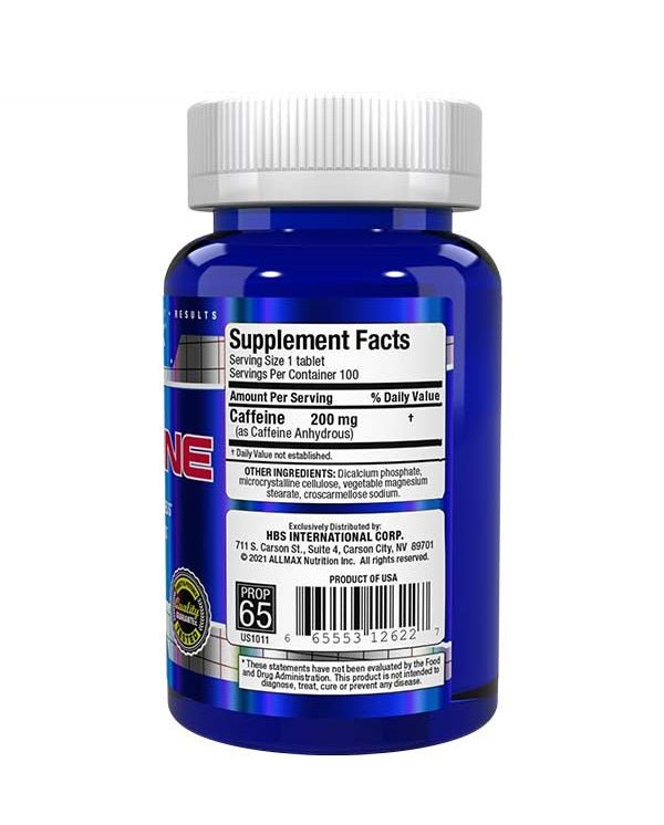 AllMax Caffeine 100 Tablets - Mann Nutrition