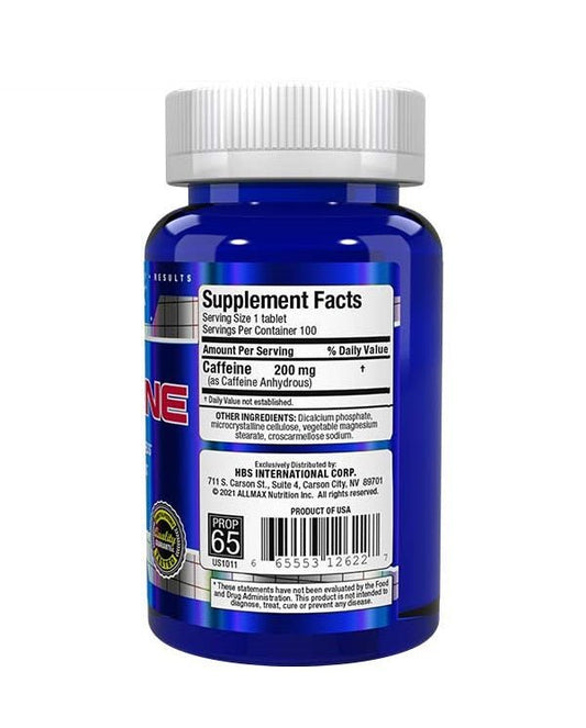 AllMax Caffeine 100 Tablets - Mann Nutrition