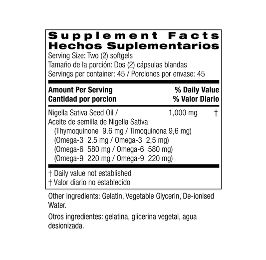 Bio Nutrition Black Seed Oil - Mann Nutrition