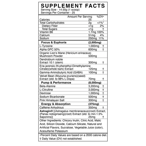 Blackmarket ADREN.O.LYN Nootropic - Mann Nutrition