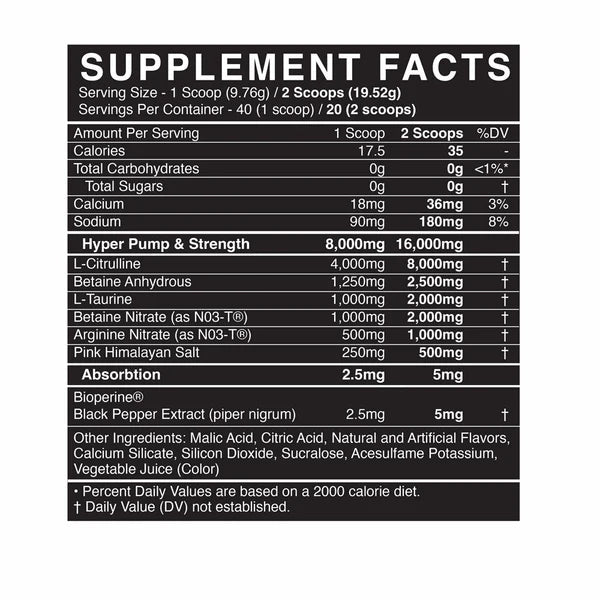 Blackmarket Pump Pre - Mann Nutrition