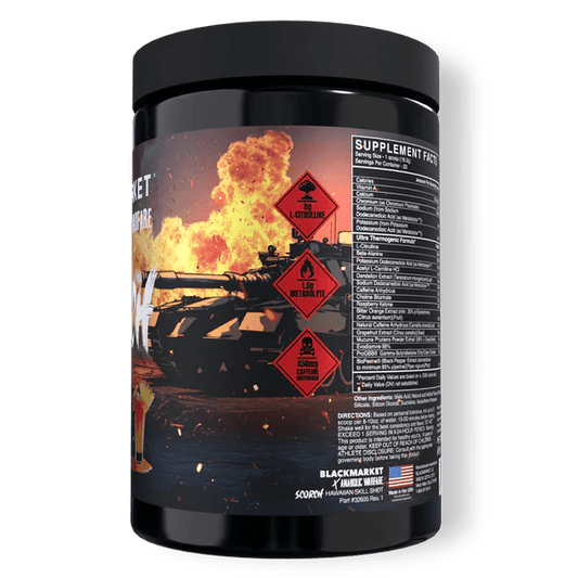 Blackmarket X Anabolic Warfare Scorch Pre Workout - Mann Nutrition
