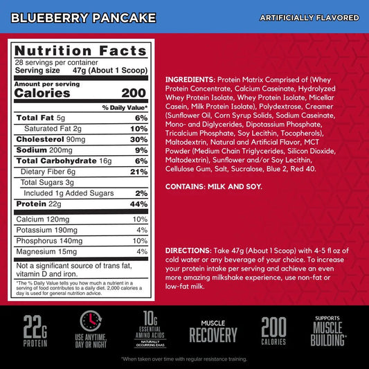 BSN SYNTHA-6 Protein Powder | 2.91lbs Blueberry Pancake Flavor - Mann Nutrition