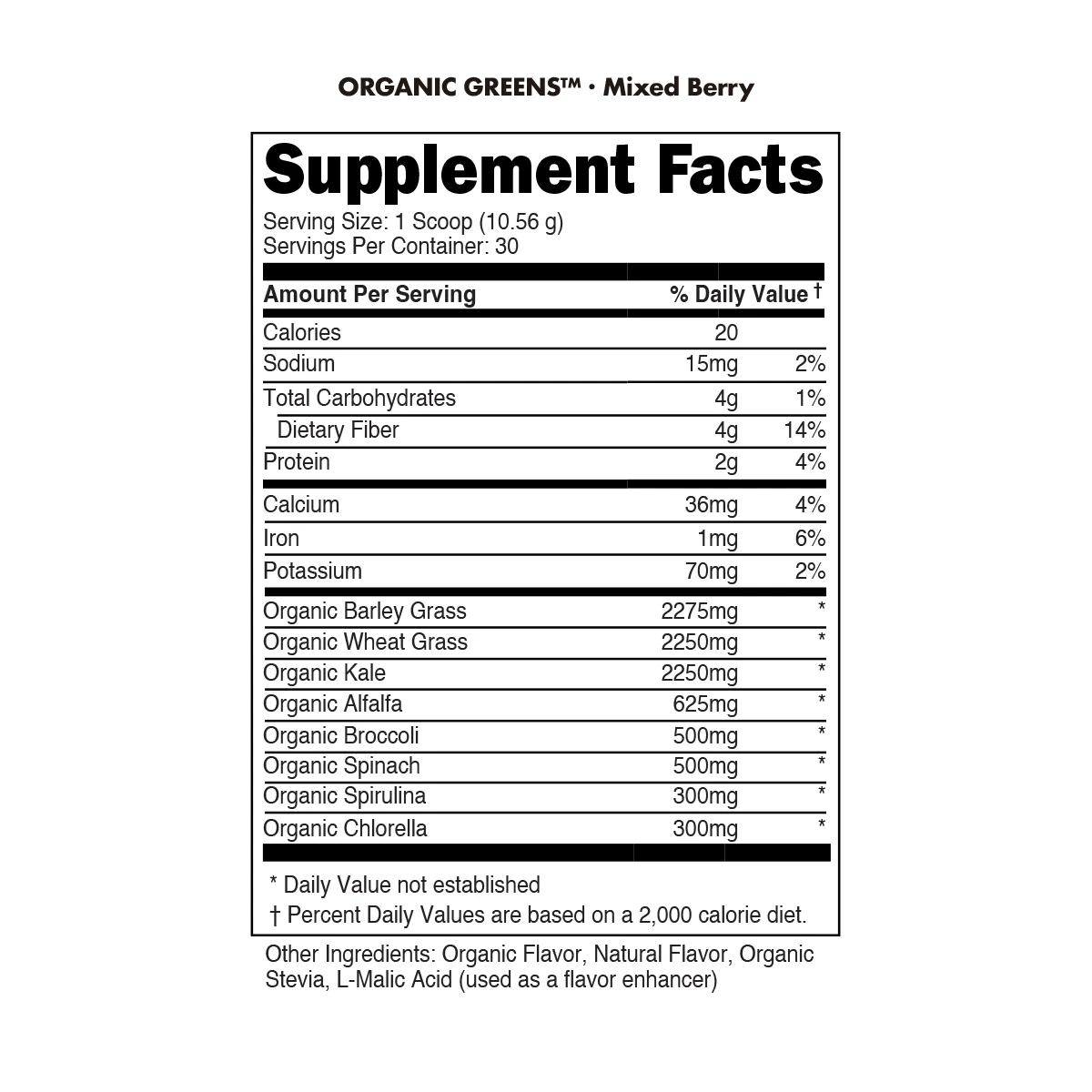 Bucked Up Organic Greens - Mann Nutrition