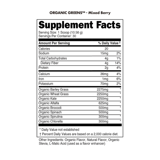 Bucked Up Organic Greens - Mann Nutrition