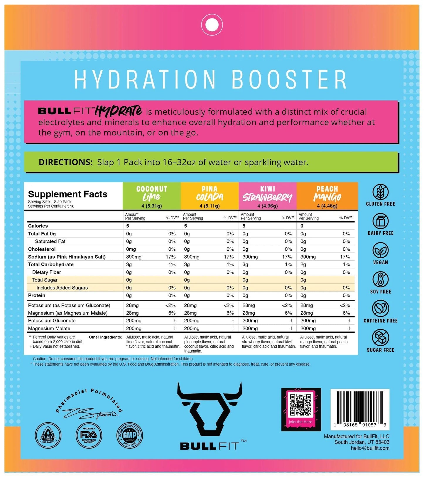 Bull Fit Hydrate Tropical Variety Pack - Mann Nutrition