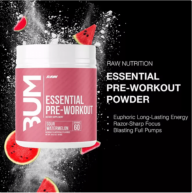 Bum Essential Pre - workout - 60 Servings - Mann Nutrition