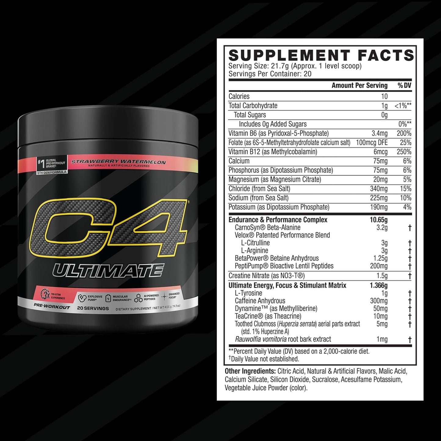 C4 Ultimate Pre Workout 20 Servings - Mann Nutrition