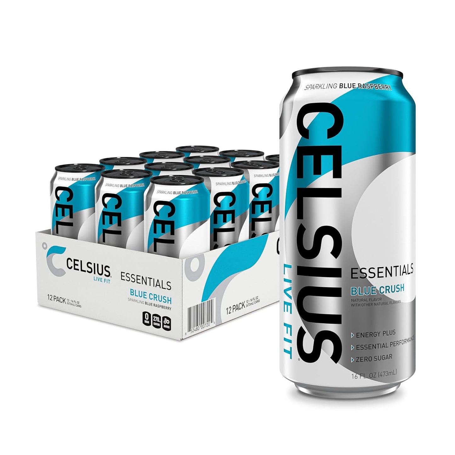Celsius Essentials Energy Drinks 270mg Caffeine - Mann Nutrition