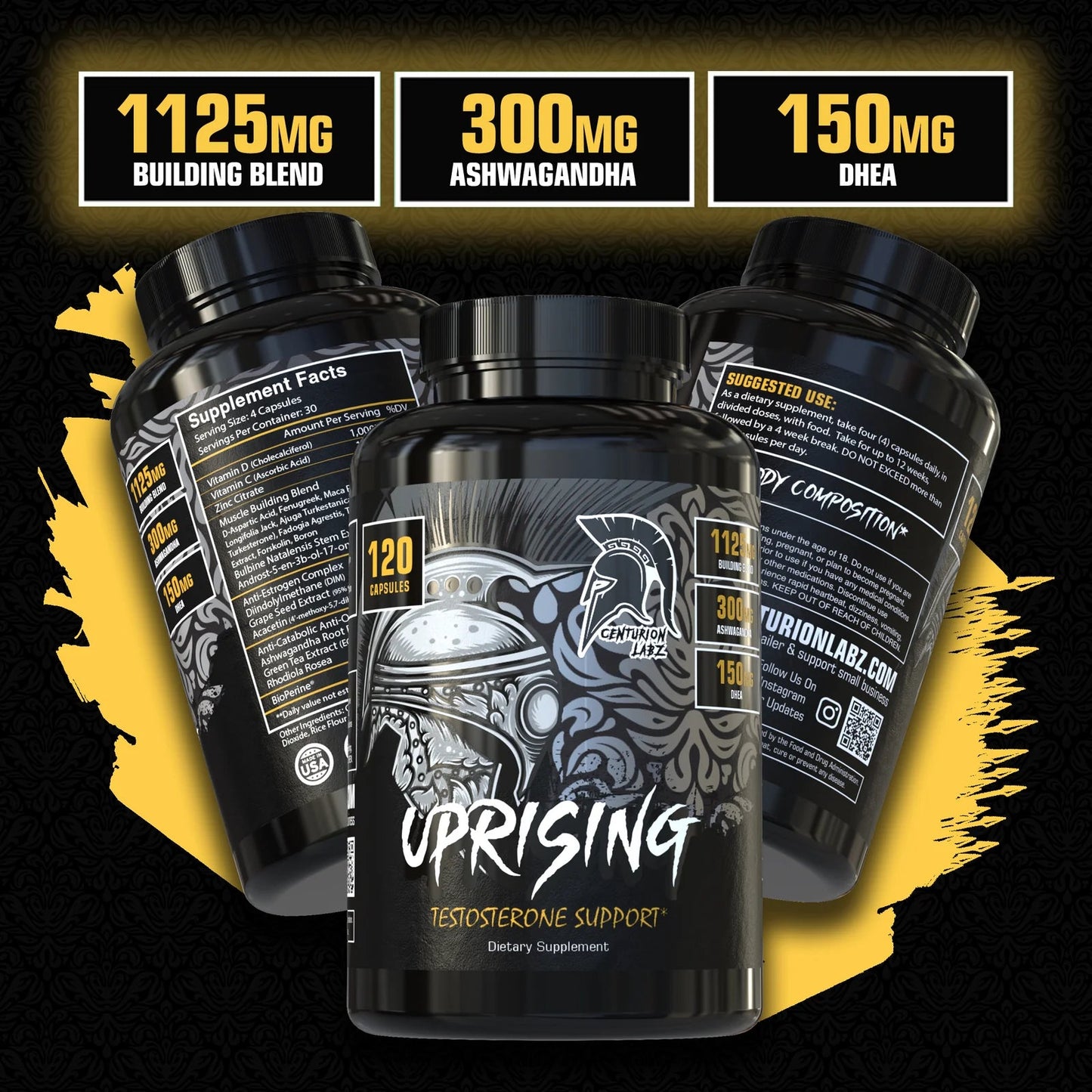 Centurion Labz Uprising Testosterone Support - Mann Nutrition