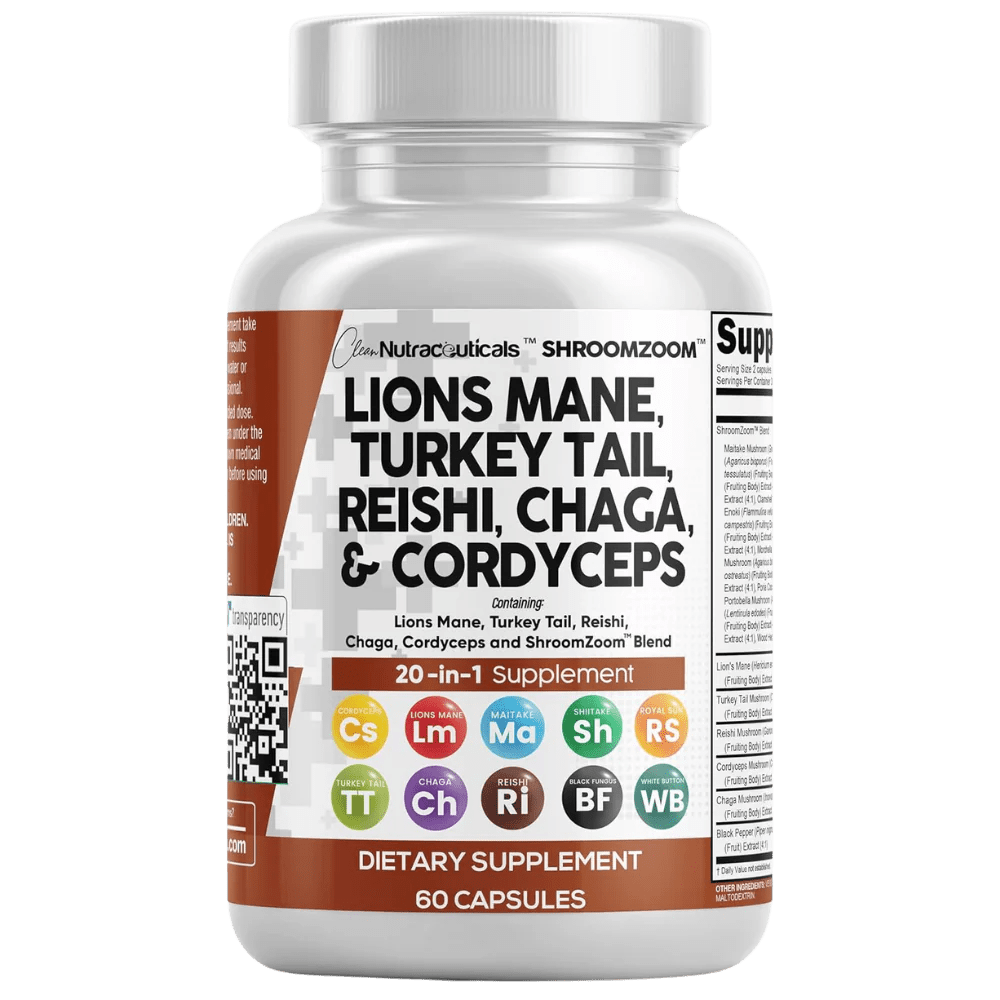 Clean Nutra Lions Mane 60 Caps - Mann Nutrition