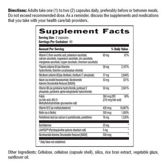 Coenzyme B - Complex Advanced - 120 Caps - Mann Nutrition