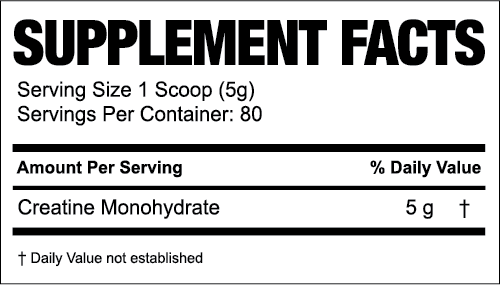 Creatine Monohydrate 80 Servs - Mann Nutrition