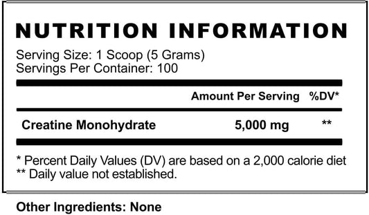 Creatine Unflavoured - Mann Nutrition