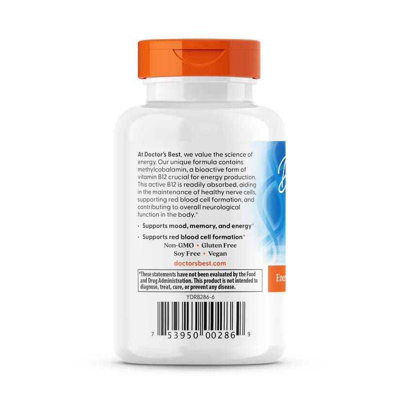 Doctor's Best Fully Active B 12 1500 mcg 60 V Caps - Mann Nutrition