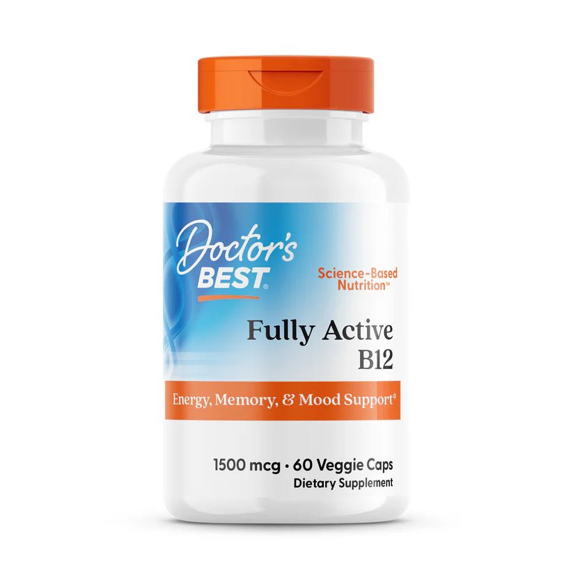 Doctor's Best Fully Active B 12 1500 mcg 60 V Caps - Mann Nutrition