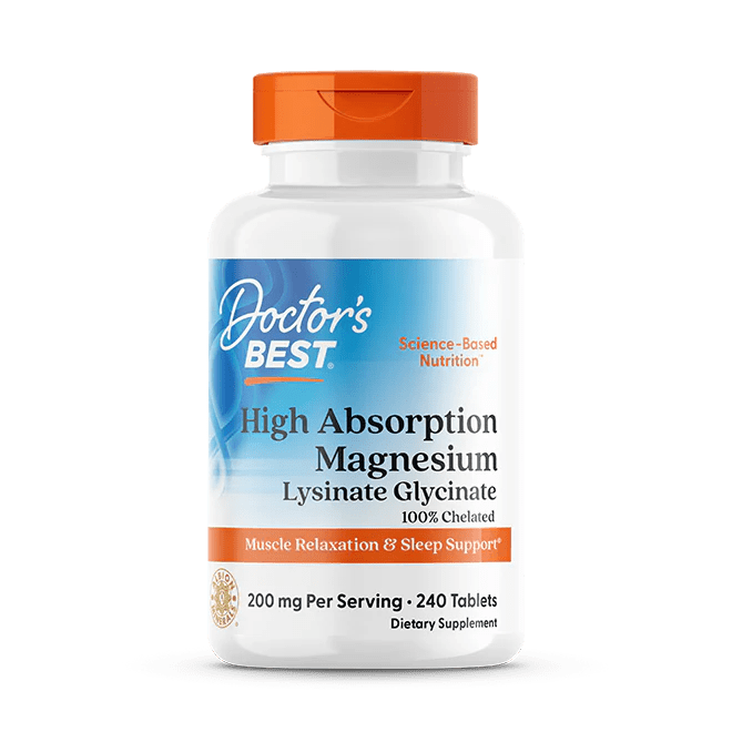 Doctor's Best High Absorption Magnesium, 200 mg Per Serving - Mann Nutrition