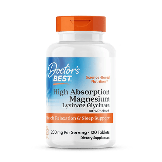 Doctor's Best High Absorption Magnesium, 200 mg Per Serving - Mann Nutrition