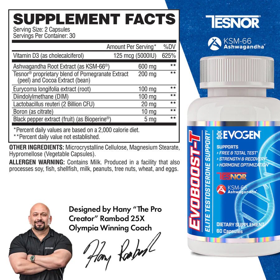 Evogen Evoboost - T Test Booster - Mann Nutrition