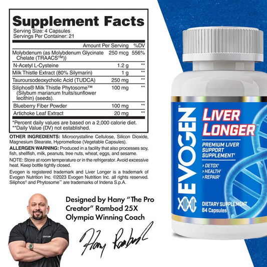 Evogen Liver Longer -84 Caps - Mann Nutrition