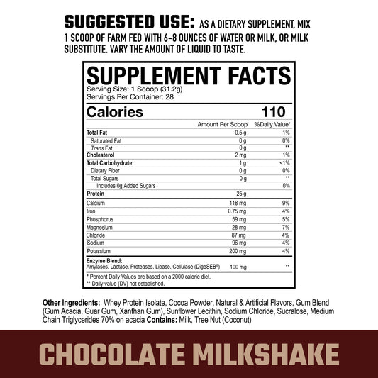 Farmfed Whey Isolate - 28 Servings - Mann Nutrition