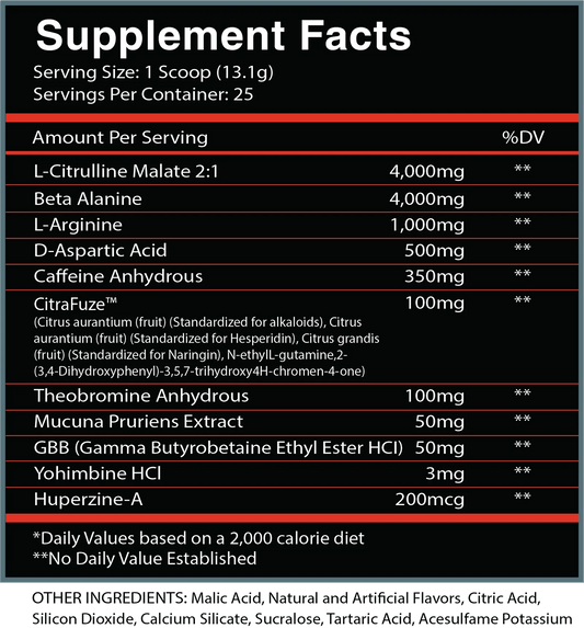 GOD OF FIRE® Thermogenic Pre - Mann Nutrition