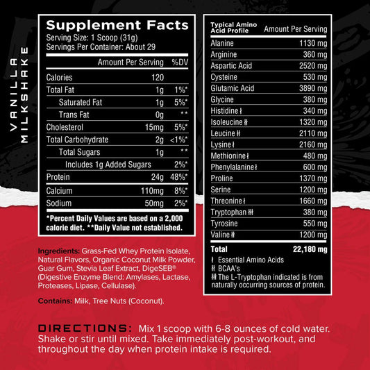 Grass - Fed Whey Protein Isolate - Mann Nutrition