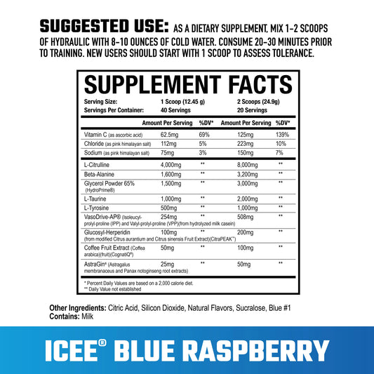 Hydraulic V2.0 Stim Free Pre - Mann Nutrition