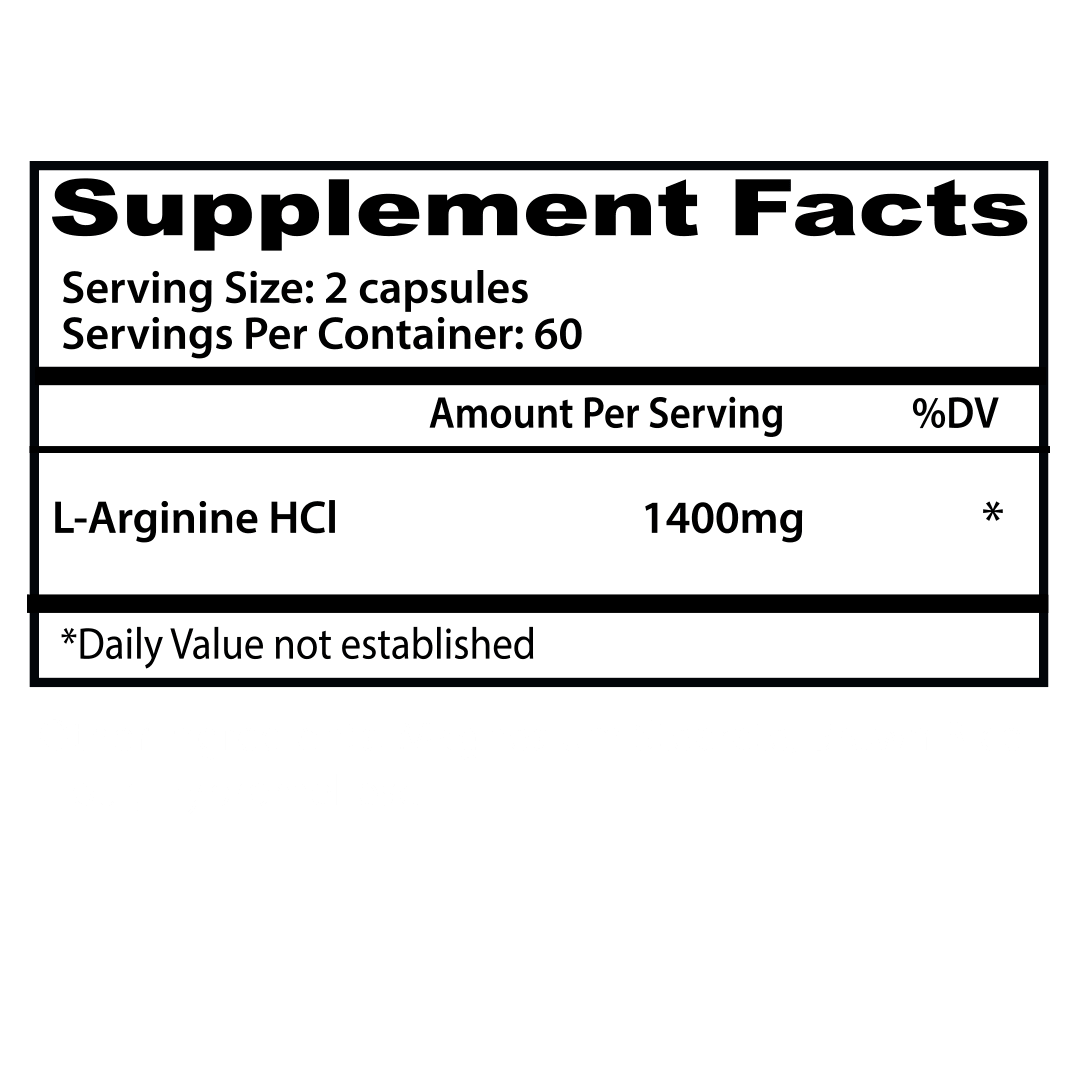 Insane Labz Asylum Cabinet L-Arginine HCL -120 Caps