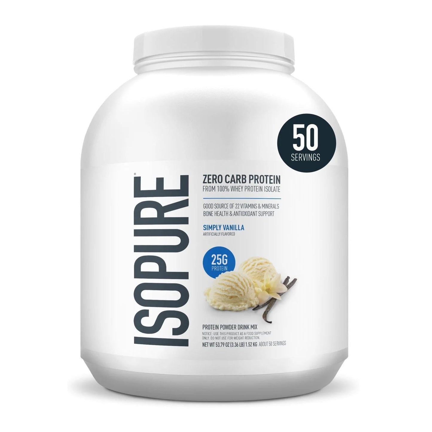 Isopure Zero/Low Carb Isolate 3Lbs - Mann Nutrition