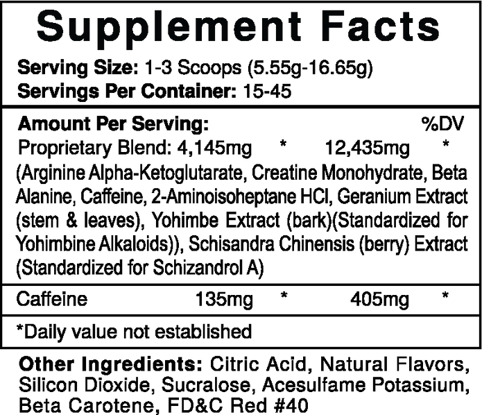 Jack 3D Pre Workout - Mann Nutrition