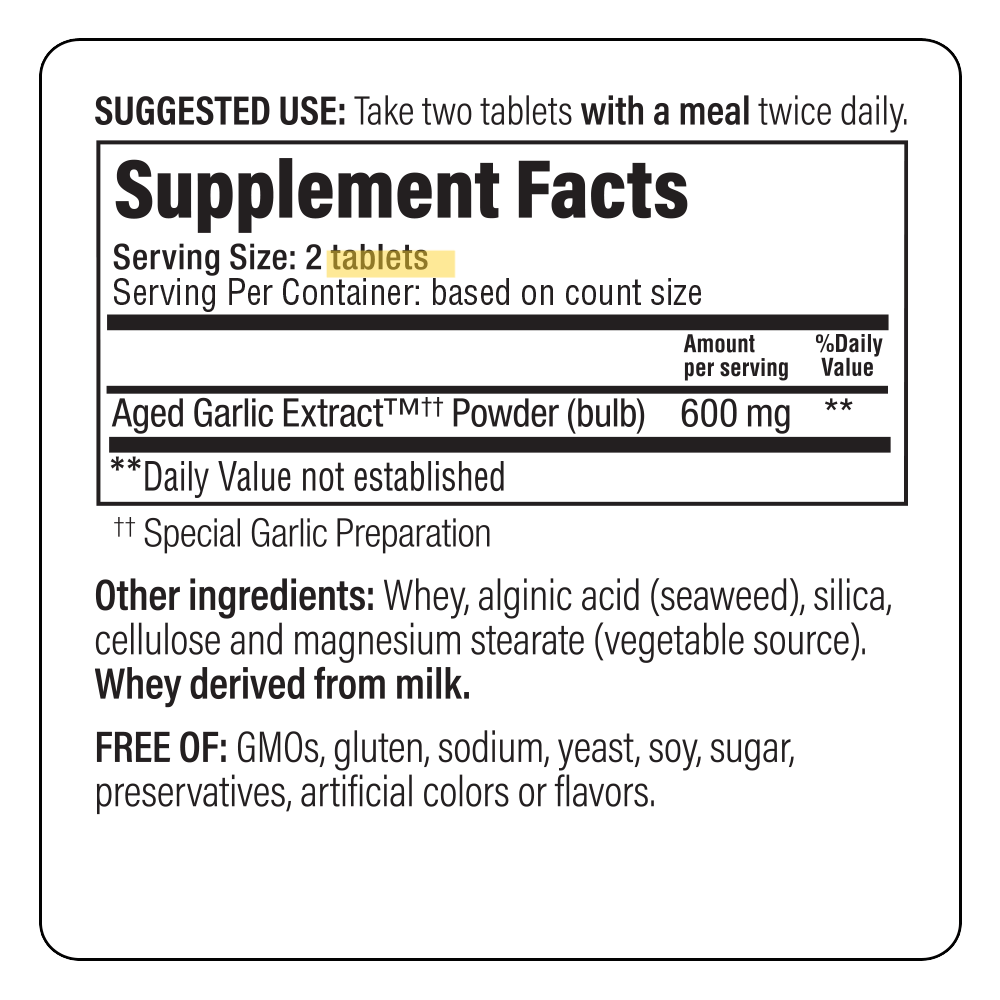 Kyolic Cardiovascular Health Formula 100 - Mann Nutrition