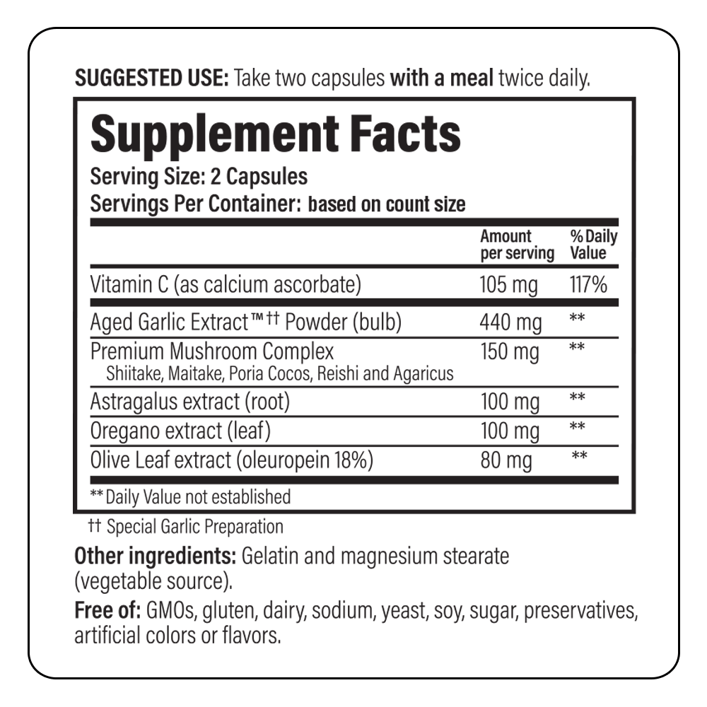 Kyolic Immune Support Formula 103 - 100 Caps - Mann Nutrition