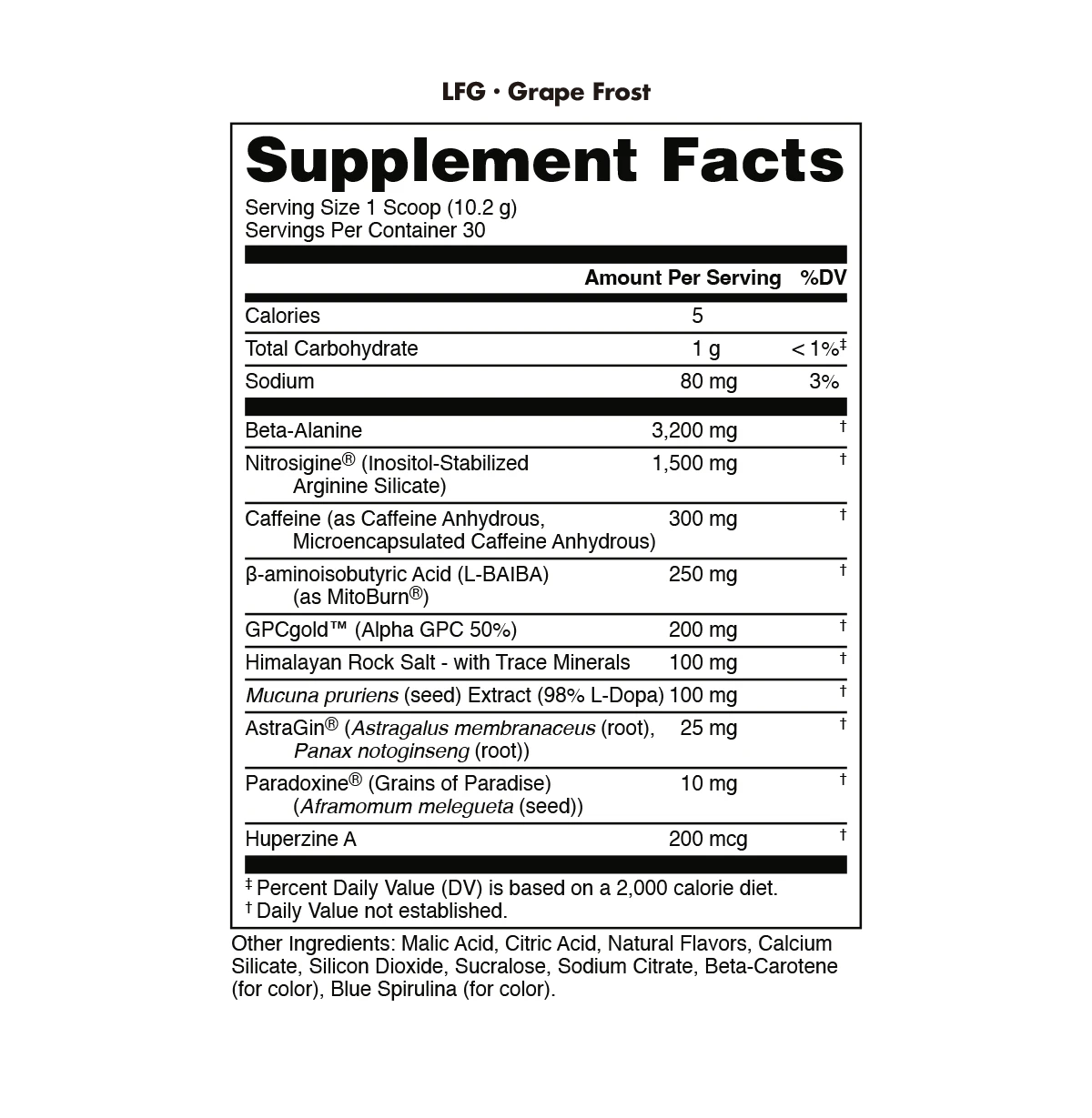 LFG Burn Thermogenic Pre - Workout - Mann Nutrition