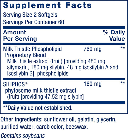 Life Extension Advanced Milk Thistle - 120 Softgels - Mann Nutrition
