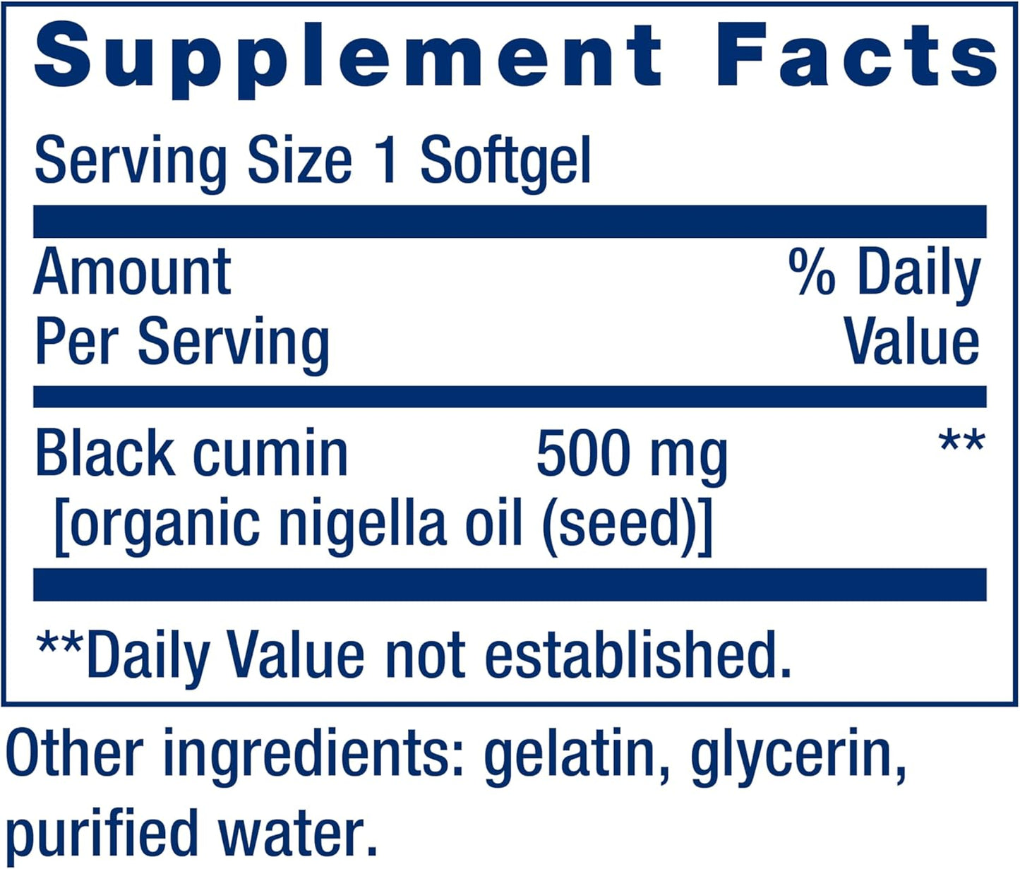 Life Extension Black Cumin Seed Oil - Mann Nutrition