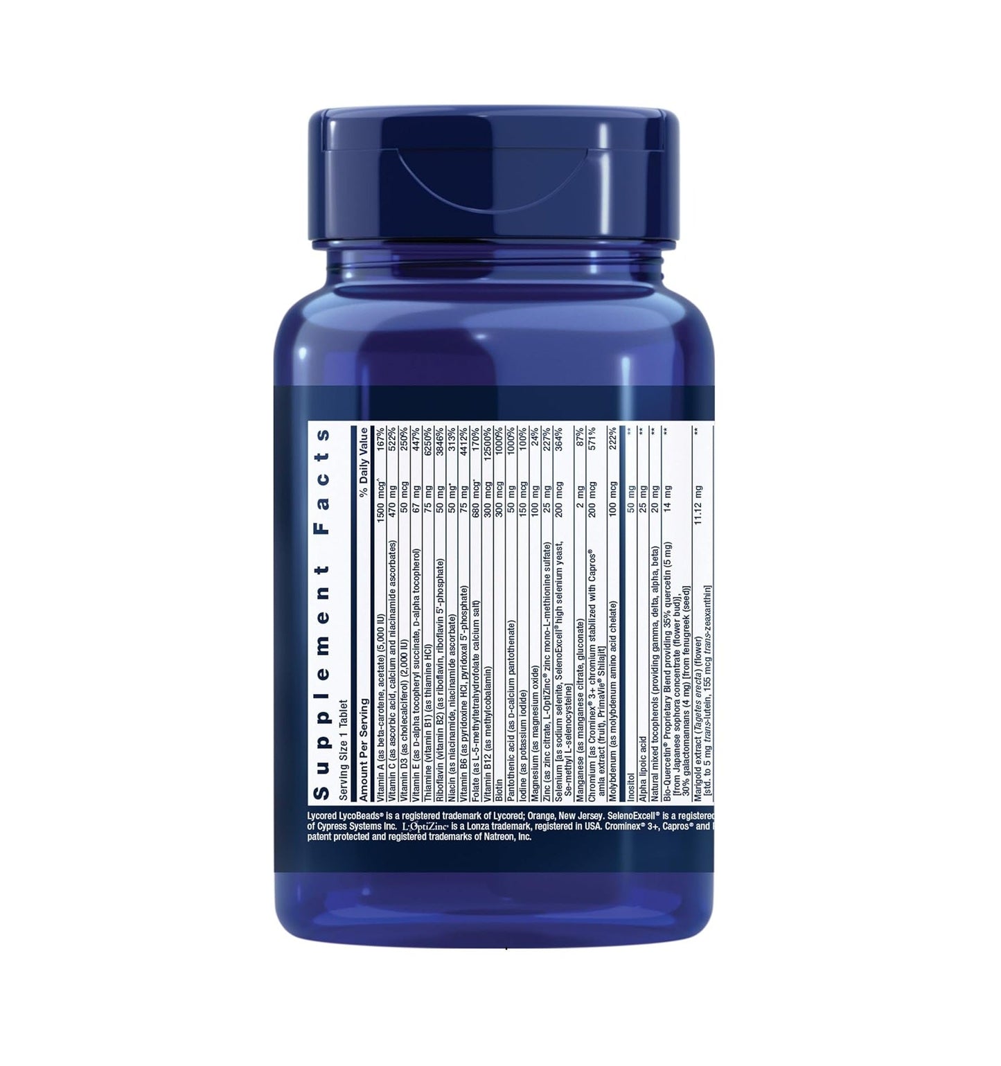 Life Extension One - Per - Day Multivitamin - 60 Tablets - Mann Nutrition